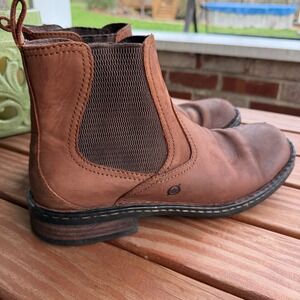 Born Mens Hemlock Brown Leather Chelsea Boots Hand Crafted Western Preppy 10 M